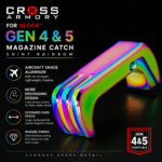 Cross Armory for GLOCK Gen 4 - 5 Extended magazine release SHINY RAINBOW 17 19 22 23 26 27 31 32 33 34 35 37 38 39