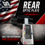 ANGRY EZ BEAR - OPTIC DOVE MOUNT + FRONT SIGHT FOR S&W M&P 1.0 models -  V3 FITS OPTICS LIKE HOLOSUN 407K 507K - CRIMSON - GIDEON - Image 5