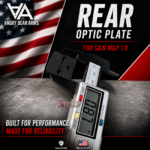 ANGRY EZ BEAR - OPTIC DOVE MOUNT + FRONT SIGHT FOR S&W M&P 1.0 models -  V3 FITS OPTICS LIKE HOLOSUN 407K 507K - CRIMSON - GIDEON - Image 3