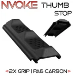 NVOKE THUMB STOP for Picatinny Rail GRIP AR - Gun Stock Grip RAIL Cover Panel - PA6-CF - Image 8