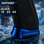 WARFINGER by Ranger Proof for GLOCK 19 / 23 / 44 ENHANCED BLUE BILLET ALUMINUM MAGWELL + VEX F3 ADJUSTABLE TRIGGER – FITS GEN 5 OEM FACTORY FRAMES - Image 6