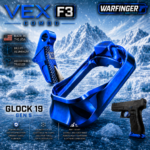 WARFINGER by Ranger Proof for GLOCK 19 / 23 / 44 ENHANCED BLUE BILLET ALUMINUM MAGWELL + VEX F3 ADJUSTABLE TRIGGER – FITS GEN 5 OEM FACTORY FRAMES