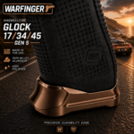 WARFINGER by Ranger Proof for GLOCK 17 / 34 / 45 ENHANCED ANODIZED BRONZE BROWN BILLET ALUMINUM MAGWELL – FITS GEN 5 OEM FACTORY FRAMES - Image 3