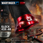 WARFINGER by Ranger Proof for GLOCK 43X/48 ENHANCED RED BILLET ALUMINUM MAGWELL + VEX F3 ADJUSTABLE TRIGGER – FITS OEM FACTORY FRAMES - Image 5