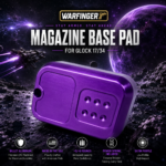 WARFINGER for Glock 17 34 19X 45 Billet 6061 Aluminum ANODIZED PURPLE Grip Extension Magazine Plate Pad +5/+6 round - Image 4