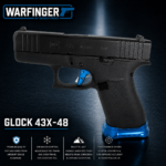 WARFINGER by RANGER PROOF / JOHNNY GLOCK COLLABORATION VEX F3  "SKY AQUA BLUE "ADJUSTABLE VERSION" TRIGGER for GLOCK GEN 1 2 3 4 5 - 17 19 19X 20 21 22 23 24 26 27 31 32 33 34 35 37 36 38 39 43 43x 45 48 - Image 9