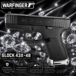 WARFINGER by Ranger Proof for GLOCK 43X/48 ENHANCED POLISHED "CHROME LIKE" BILLET SILVER ALUMINUM MAGWELL – FITS FACTORY FRAMES - Image 2