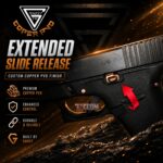 GHOST INC for GLOCK 43 43X 48 COPPER PVD EXTENDED SLIDE RELEASE CATCH - Image 2
