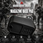 AGGRESSIVE ARMS for Glock 17 34 19X 45 Billet 6061 Aluminum Grip Extension Magazine Plate Pad +5/+6 round URBAN BLACK - Image 4