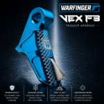 WARFINGER by RANGER PROOF / JOHNNY GLOCK COLLABORATION VEX F3  "SKY AQUA BLUE "ADJUSTABLE VERSION" TRIGGER for GLOCK GEN 1 2 3 4 5 - 17 19 19X 20 21 22 23 24 26 27 31 32 33 34 35 37 36 38 39 43 43x 45 48 - Image 4