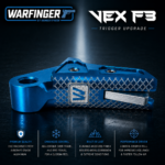 WARFINGER by RANGER PROOF / JOHNNY GLOCK COLLABORATION VEX F3  "SKY AQUA BLUE "ADJUSTABLE VERSION" TRIGGER for GLOCK GEN 1 2 3 4 5 - 17 19 19X 20 21 22 23 24 26 27 31 32 33 34 35 37 36 38 39 43 43x 45 48 - Image 3