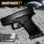 WARFINGER by Ranger Proof for GLOCK 43x - 48 BLACK TOPOGRAPHY BILLET ALUMINUM MAGWELL – FITS GEN 5 OEM FACTORY FRAMES - Image 2