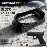 WARFINGER by Ranger Proof for GLOCK 17 / 34 / 45 ENHANCED BLACK TOPOGRAPHY BILLET ALUMINUM MAGWELL – FITS GEN 5 OEM FACTORY FRAMES (Copy)