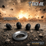 TACFIRE A.C.E. ADJUSTABLE MUZZLE BRAKE in STAINLESS STEEL Comp .223 5.56 1x28 TPI Thread - FOR AR15 AND OTHERS - Image 3