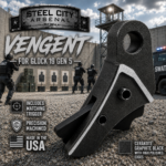 STEEL CITY ARSENAL VENGENT - FLUTED - GRAPHITE BLACK with CUSTOM POLISHED EDGES - SLIDE - MATCHING TRIGGER  & RMR COVER PLATE FOR GLOCK 19 GEN 3 - Image 5