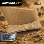 WARFINGER by Ranger Proof for GLOCK 43x - 48 FDE TAN TOPOGRAPHY BILLET ALUMINUM MAGWELL – FITS GEN 5 OEM FACTORY FRAMES - Image 4