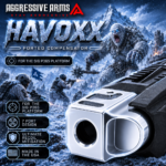 AGGRESSIVE ARMS HAVOXX 7 PORT COMPENSATOR FOR SIG P365 POLISHED BILLET ALUMINUM LIKE CHROME - RECOIL REDUCTION - 1/2X28 TPI - Image 3