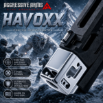 AGGRESSIVE ARMS HAVOXX 7 PORT COMPENSATOR FOR SIG P365 POLISHED BILLET ALUMINUM LIKE CHROME - RECOIL REDUCTION - 1/2X28 TPI - Image 2