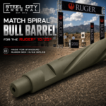 Steel City Arsenal MATCH Spiral Fluted BULL Barrel for the 10/22 - Threaded - OD GREEN - Image 5