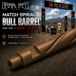 Steel City Arsenal MATCH Spiral Fluted BULL Barrel for the 10/22 - Threaded - BURNT BRONZE - Image 5