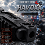 AGGRESSIVE ARMS HAVOXX 7 PORT COMPENSATOR FOR SIG P365 BLACK - RECOIL REDUCTION - 1/2X28 TPI - Image 3