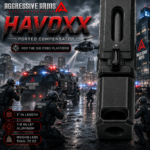 AGGRESSIVE ARMS HAVOXX 7 PORT COMPENSATOR FOR SIG P365 BLACK - RECOIL REDUCTION - 1/2X28 TPI - Image 5