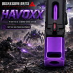 AGGRESSIVE ARMS HAVOXX 7 PORT COMPENSATOR FOR SIG P365 PURPLE - RECOIL REDUCTION - 1/2X28 TPI - Image 3