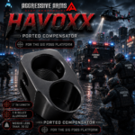 AGGRESSIVE ARMS HAVOXX 7 PORT COMPENSATOR FOR SIG P365 BLACK - RECOIL REDUCTION - 1/2X28 TPI - Image 4