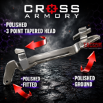 CROSS ARMORY ENHANCED Trigger BAR for GEN 6 Glock 17 - 19 - 19x - 45 - Satin Polished - Image 2