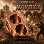 AGGRESSIVE ARMS HAVOXX 7 PORT COMPENSATOR FOR SIG P365 COPPER - RECOIL REDUCTION - 1/2X28 TPI - Image 5