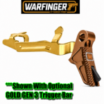 WARFINGER by RANGER PROOF / JOHNNY GLOCK COLLABORATION VEX F3 ANODIZED BRONZE ADJUSTABLE VERSION TRIGGER for GLOCK GEN 1 2 3 4 5 - 17 19 19X 20 21 22 23 24 26 27 31 32 33 34 35 37 36 38 39 43 43x 45 48 - Image 8