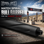Steel City Arsenal MATCH Spiral Fluted BULL Barrel for the 10/22 - Threaded - GRAPHITE BLACK - Image 4