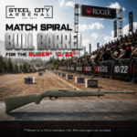 Steel City Arsenal MATCH Spiral Fluted BULL Barrel for the 10/22 - Threaded - OD GREEN - Image 3