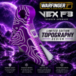 WARFINGER by RANGER PROOF / JOHNNY GLOCK COLLABORATION VEX F3  PURPLE TOPOGRAPHY ADJUSTABLE VERSION TRIGGER for GLOCK GEN 1 2 3 4 5 6 - 17 19 19X 20 21 22 23 24 26 27 31 32 33 34 35 37 36 38 39 43 43x 45 48 - Image 3