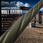 Steel City Arsenal MATCH Spiral Fluted BULL Barrel for the 10/22 - Threaded - OD GREEN - Image 4