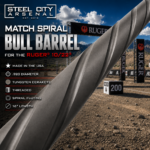 Steel City Arsenal MATCH Spiral Fluted BULL Barrel for the 10/22 - Threaded - TUNGSTEN GREY - Image 5
