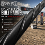 Steel City Arsenal MATCH Spiral Fluted BULL Barrel for the 10/22 - Threaded - GRAPHITE BLACK - Image 2