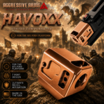 AGGRESSIVE ARMS HAVOXX 7 PORT COMPENSATOR FOR SIG P365 COPPER - RECOIL REDUCTION - 1/2X28 TPI