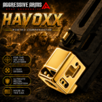 AGGRESSIVE ARMS HAVOXX 7 PORT COMPENSATOR FOR SIG P365 GOLD - RECOIL REDUCTION - 1/2X28 TPI - Image 2