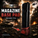STEEL CITY ARSENAL LIMITED EDITION +5/+6 ROUND MAGAZINE EXTENSION IN BATTLE WORN RED BASE PAD FOR GLOCK 17 34 - Image 3