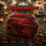 STEEL CITY ARSENAL LIMITED EDITION +5/+6 ROUND MAGAZINE EXTENSION IN BATTLE WORN RED BASE PAD FOR GLOCK 17 34 - Image 4