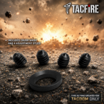 TACFIRE A.C.E. ADJUSTABLE MUZZLE BRAKE in NITRIDE BLACK STEEL Comp .223 5.56 1x28 TPI Thread - FOR AR15 AND OTHERS - Image 3