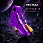 WARFINGER by RANGER PROOF / JOHNNY GLOCK COLLABORATION VEX F3 PURPLE with GOLD ADJUSTABLE VERSION TRIGGER for GLOCK GEN 1 2 3 4 5 6 - 17 19 19X 20 21 22 23 24 26 27 31 32 33 34 35 37 36 38 39 43 43x 45 48 - Image 4