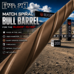 Steel City Arsenal MATCH Spiral Fluted BULL Barrel for the 10/22 - Threaded - BURNT BRONZE - Image 2