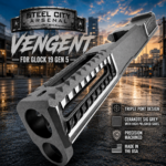 STEEL CITY ARSENAL VENGENT - FLUTED - SIG DARK GREY with CUSTOM POLISHED EDGES - SLIDE - MATCHING TRIGGER  & RMR COVER PLATE FOR GLOCK 19 GEN 5 - Image 5