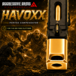 AGGRESSIVE ARMS HAVOXX 7 PORT COMPENSATOR FOR SIG P365 GOLD - RECOIL REDUCTION - 1/2X28 TPI - Image 4