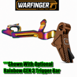 WARFINGER by RANGER PROOF / JOHNNY GLOCK COLLABORATION VEX F3 ANODIZED BRONZE ADJUSTABLE VERSION TRIGGER for GLOCK GEN 1 2 3 4 5 - 17 19 19X 20 21 22 23 24 26 27 31 32 33 34 35 37 36 38 39 43 43x 45 48 - Image 5