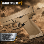 WARFINGER by Ranger Proof for GLOCK 43x - 48 FDE TAN TOPOGRAPHY BILLET ALUMINUM MAGWELL – FITS GEN 5 OEM FACTORY FRAMES - Image 2