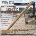 Steel City Arsenal MATCH Spiral Fluted BULL Barrel for the 10/22 - Threaded - MAGPUL FDE - Image 4