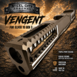 STEEL CITY ARSENAL VENGENT - FLUTED - KODIAK BRONZE with CUSTOM POLISHED EDGES - SLIDE - MATCHING TRIGGER  & RMR COVER PLATE FOR GLOCK 19 GEN 3 - Image 3
